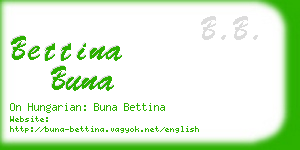 bettina buna business card